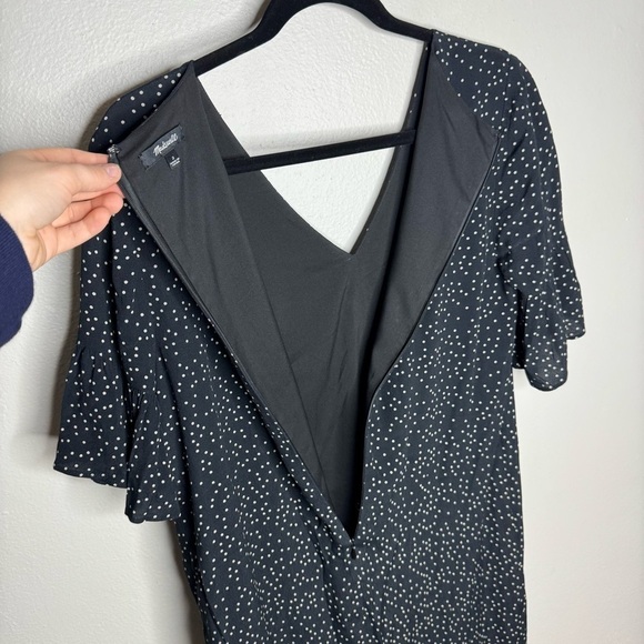 Madewell Polka Dot Shift Dress Knee Length 3/4 Sleeve Flowy - Picture 11 of 12